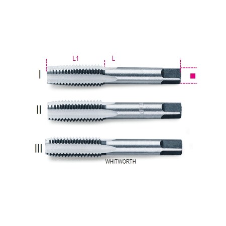 Beta Hand Tap, 1/8", Whitworth Thread 4300031